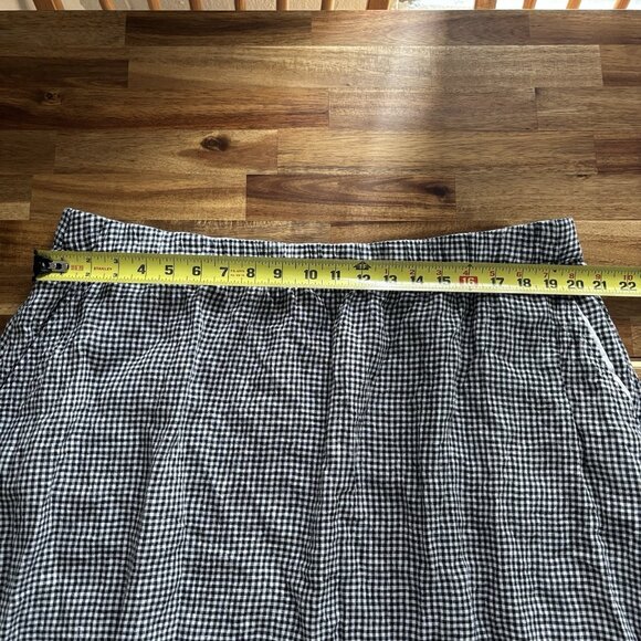 Eileen Fisher Organic Linen Gingham Skirt/top Set Women’s 1X cottage Ethical - Picture 4 of 16